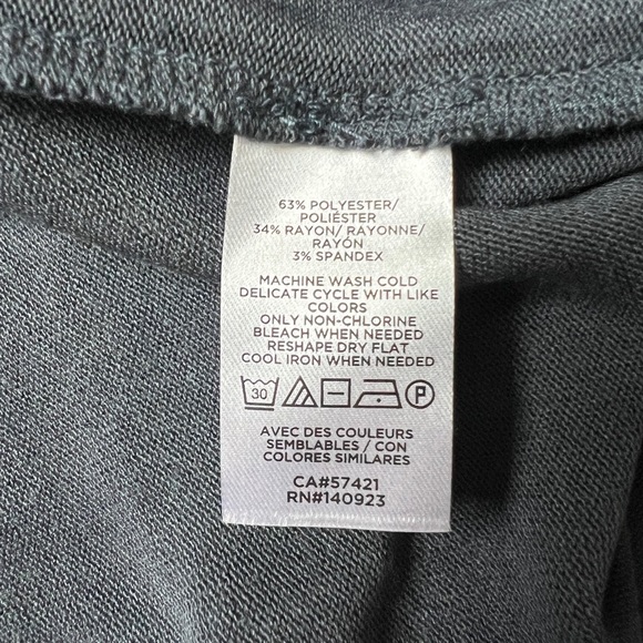 New With Tags Loft super soft Gray Jersey knit Henley Sweater. Women’s small - Picture 7 of 10